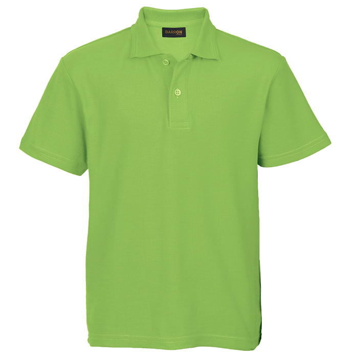 The-Cap-Company-Barron-Pique-Knit-Short-Sleeve-Golfer-Kids-Lime