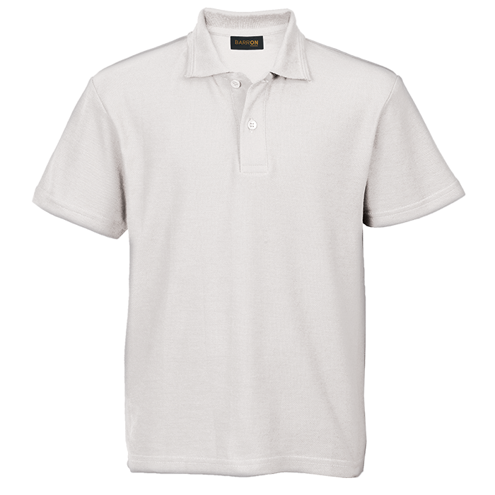 The-Cap-Company-Barron-Pique-Knit-Short-Sleeve-Golfer-Kids-White