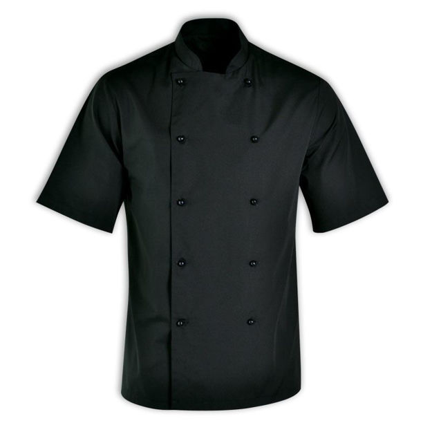 The-Cap-Company-Stanley-Chef-Jacket-Short-Sleeve-Black