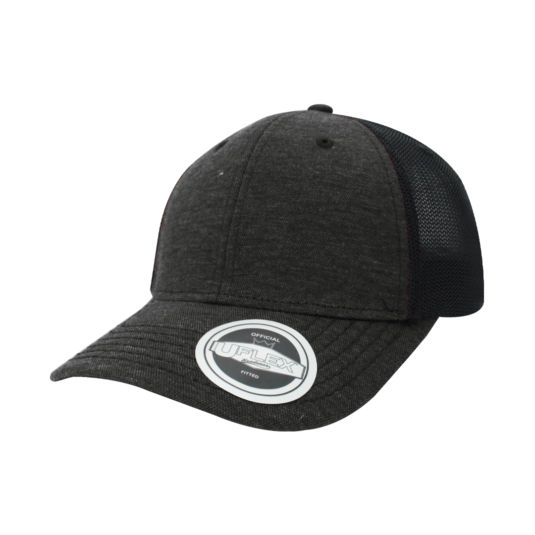 The-Cap-Company-Uflex-6-Panel-Fitted-Trucker-Charcoal