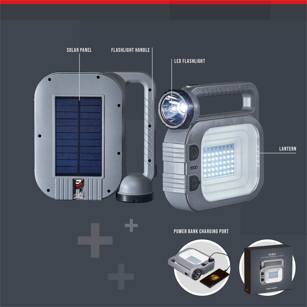 Swiss Cougar Hanoi Solar Lantern & Power Bank - 2 400mAh - Image 16