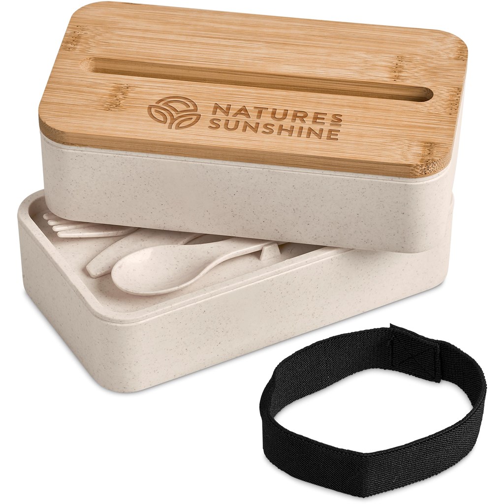 Okiyo Dura Wheat Straw & Bamboo Lunch Box Set - Image 7