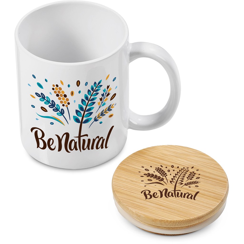 Okiyo Sozo Bamboo & Ceramic Sublimation Coffee Mug - 330ml - Image 14