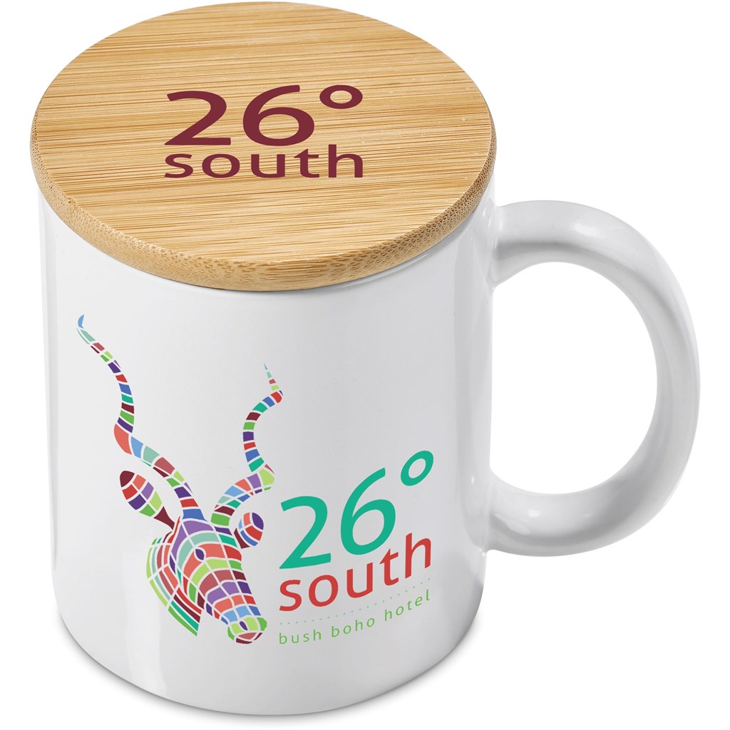 Okiyo Sozo Bamboo & Ceramic Sublimation Coffee Mug - 330ml - Image 16