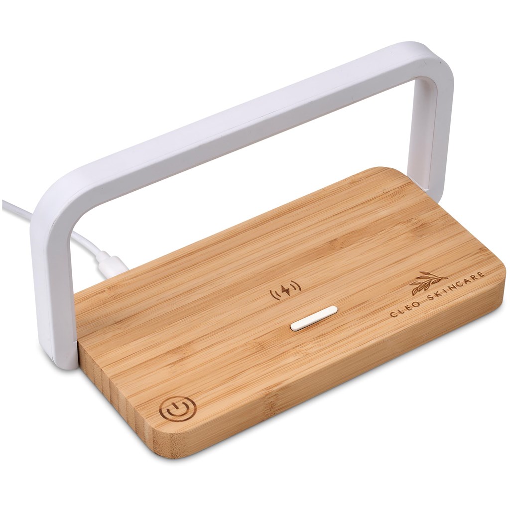 Okiyo Yoru Bamboo Wireless Charger & Night Light - Image 6
