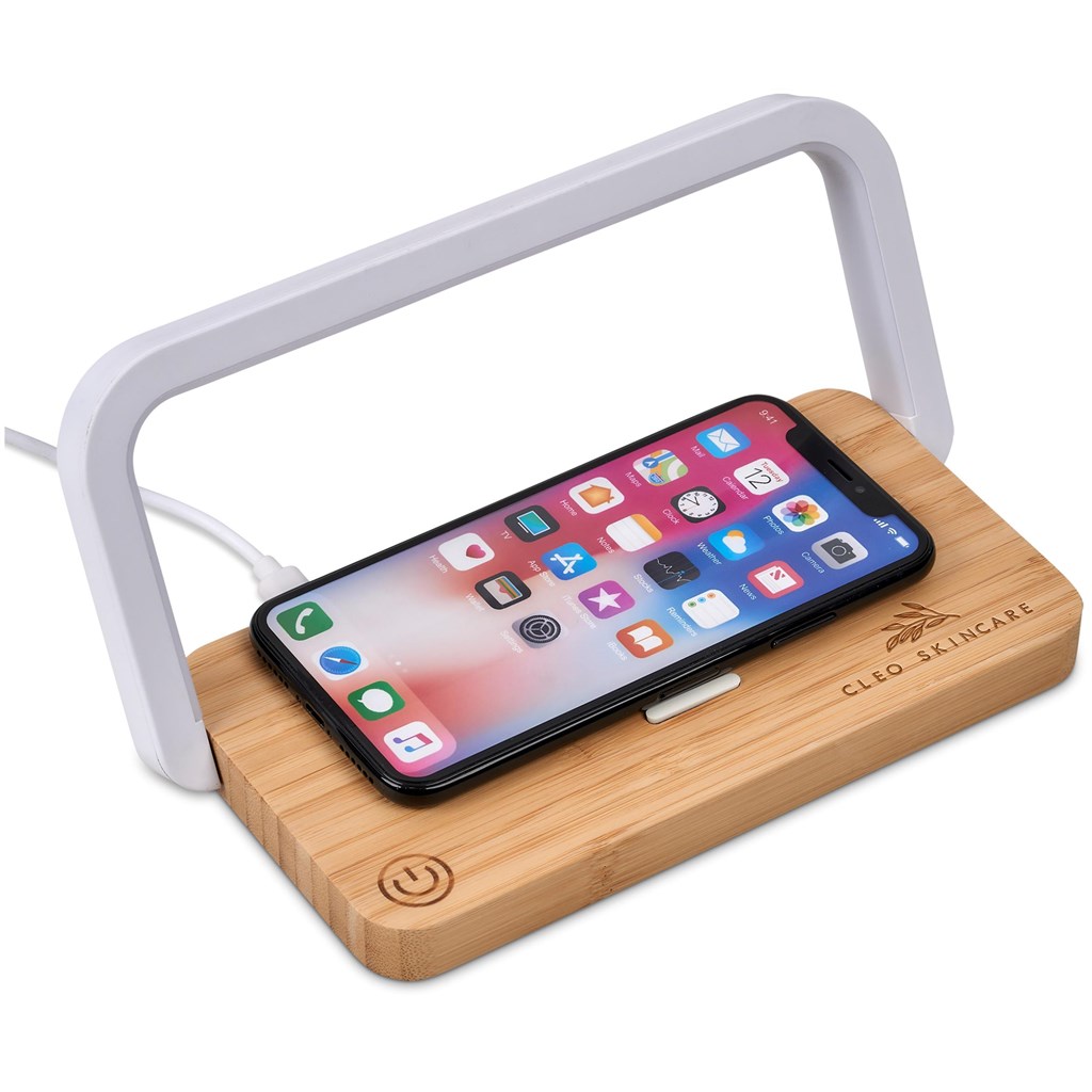 Okiyo Yoru Bamboo Wireless Charger & Night Light - Image 10