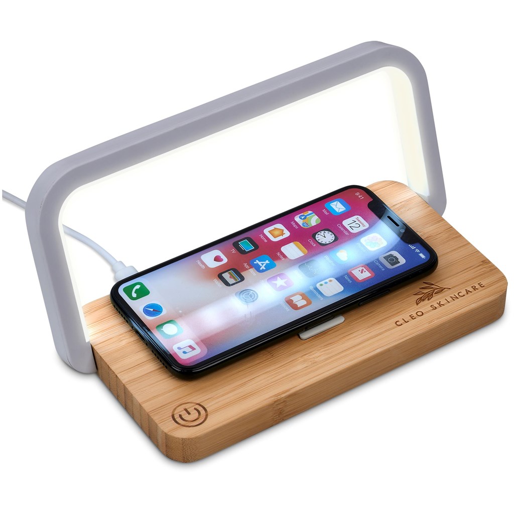 Okiyo Yoru Bamboo Wireless Charger & Night Light - Image 16