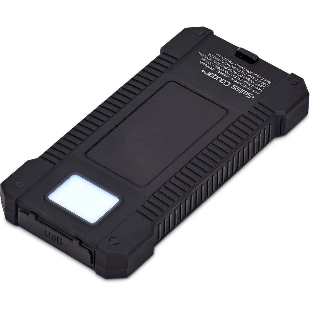 Swiss Cougar Durban Fast Charge 20W Solar Power Bank -10 000mAh - Image 3