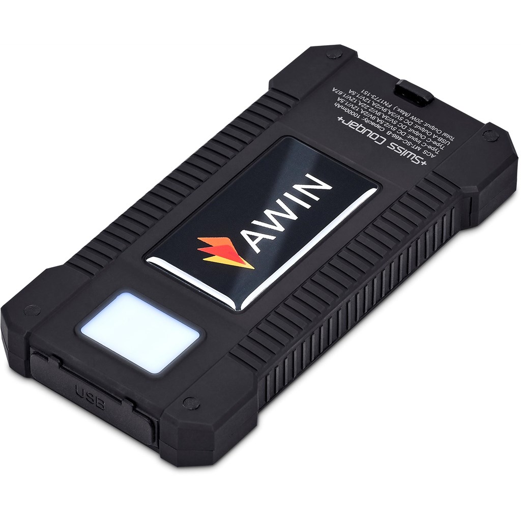 Swiss Cougar Durban Fast Charge 20W Solar Power Bank -10 000mAh - Image 5