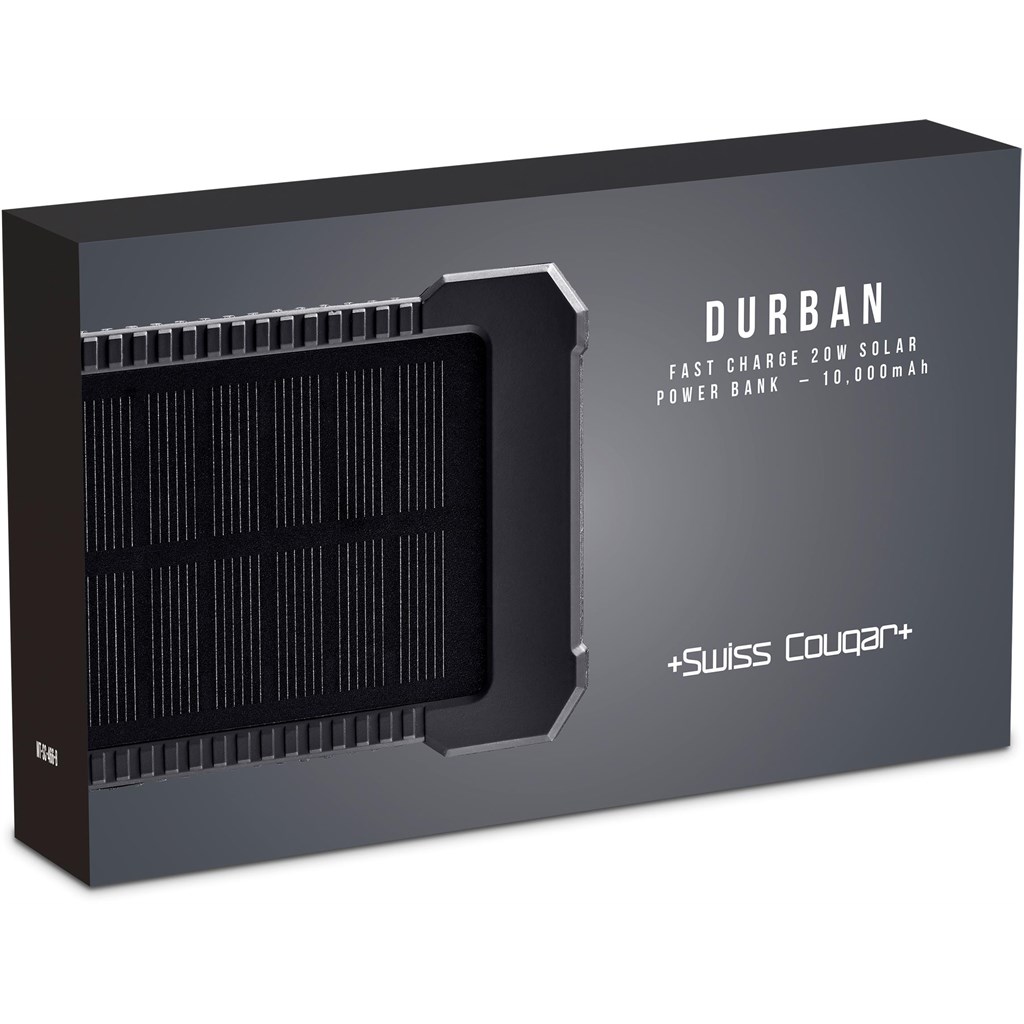 Swiss Cougar Durban Fast Charge 20W Solar Power Bank -10 000mAh - Image 11