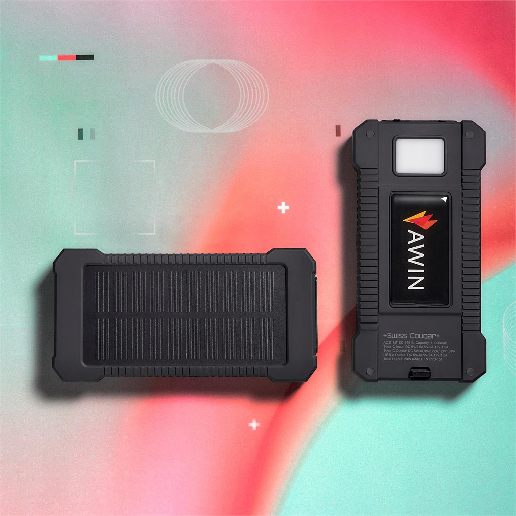 Swiss Cougar Durban Fast Charge 20W Solar Power Bank -10 000mAh - Image 13