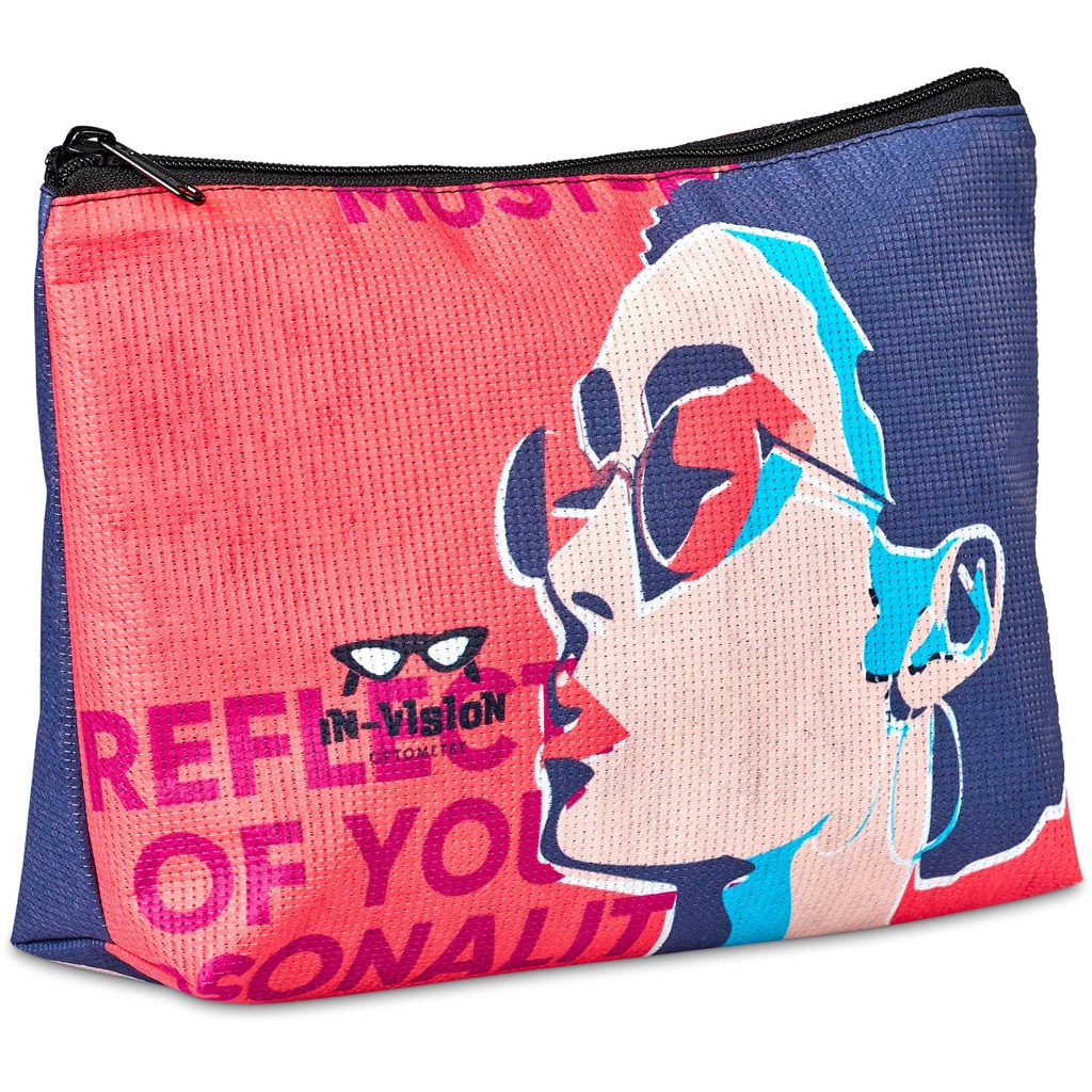 Hoppla Leanne Recycled PET Stitch-Bond Maxi Toiletry Bag - Image 5