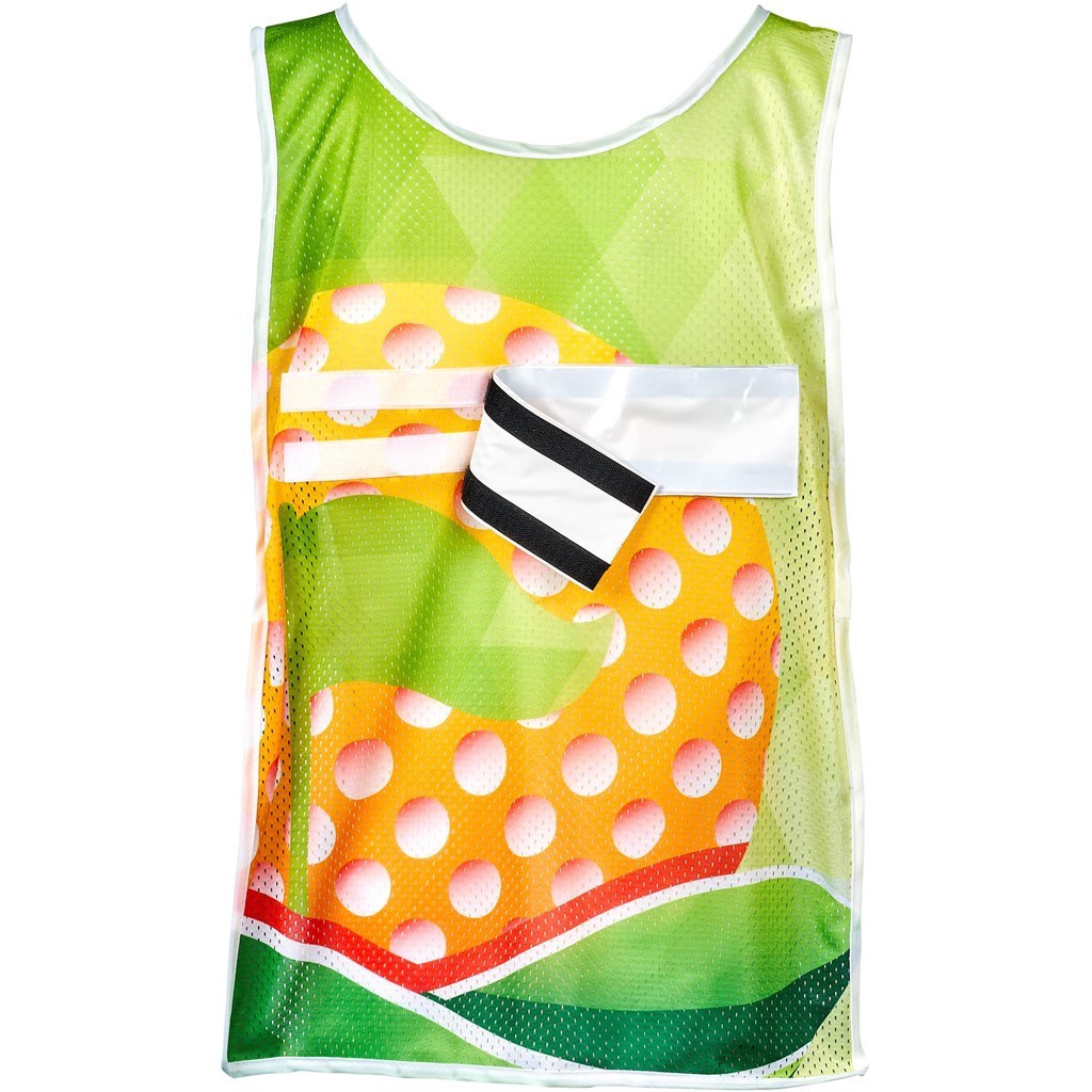 Hoppla Jackal Caddy Bib with PVC Name Sleeve-White - Image 7