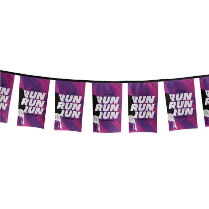 Sublimated Single-Sided Polyester Rectangle Bunting - 10m