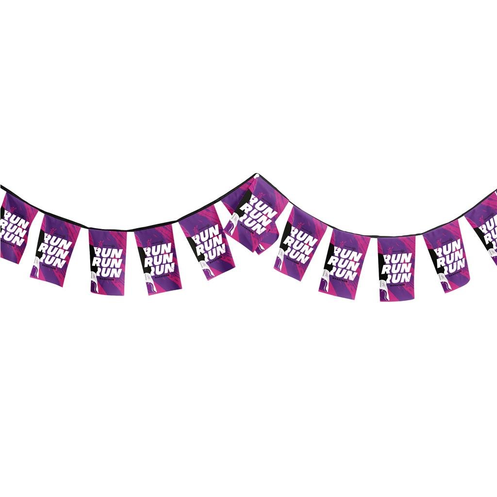 Sublimated Single-Sided Polyester Rectangle Bunting - 10m - Image 4