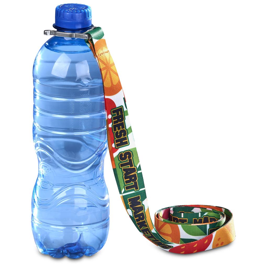 Altitude Aqua Crossbody Double-Sided Sublimated Satin Bottle Lanyard - Image 5
