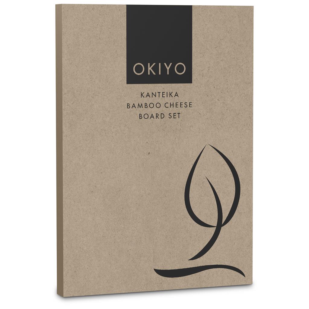 Okiyo Kanteika Bamboo Cheese Board Set - Image 4