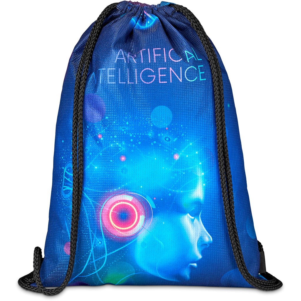 Pre-Printed Sample Hoppla Bellville Recycled PET Drawstring Bag - Image 2