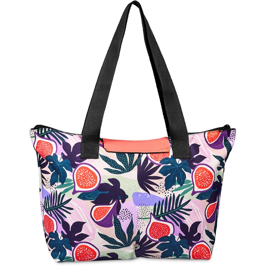 Pre-Printed Sample Hoppla Rosebank Polyester Roll-Up Tote Bag - Image 3