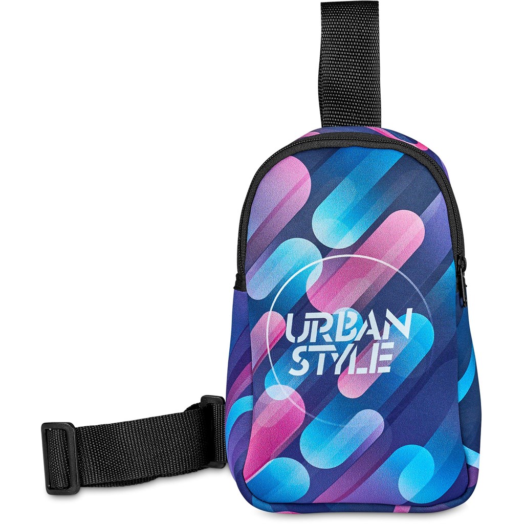 Pre-Printed Sample Hoppla Golden Mile Neoprene Cross Body Bag - Image 2