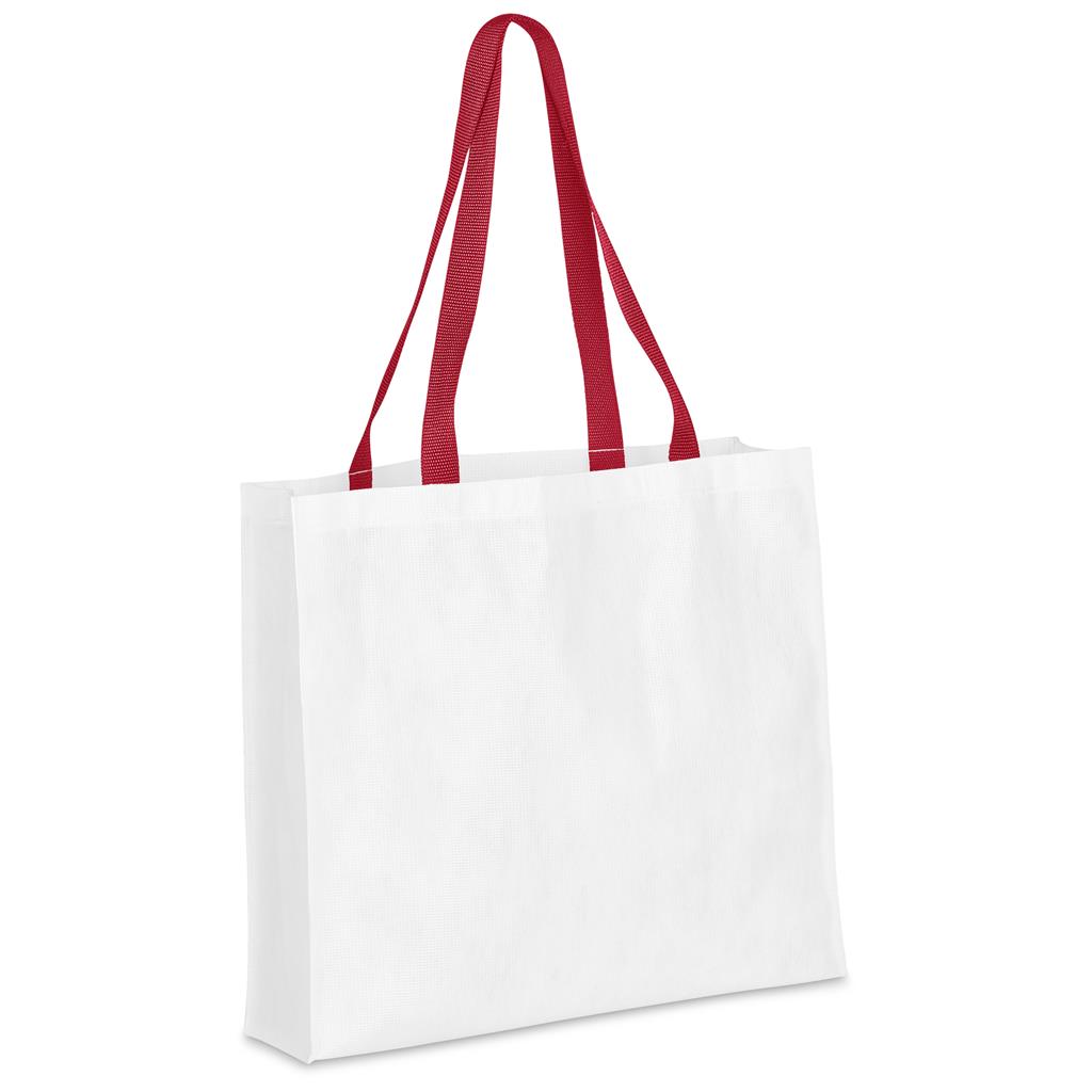 Pre-Printed Sample Hoppla Footloose RPET Stitch-Bond Shopper - Image 4