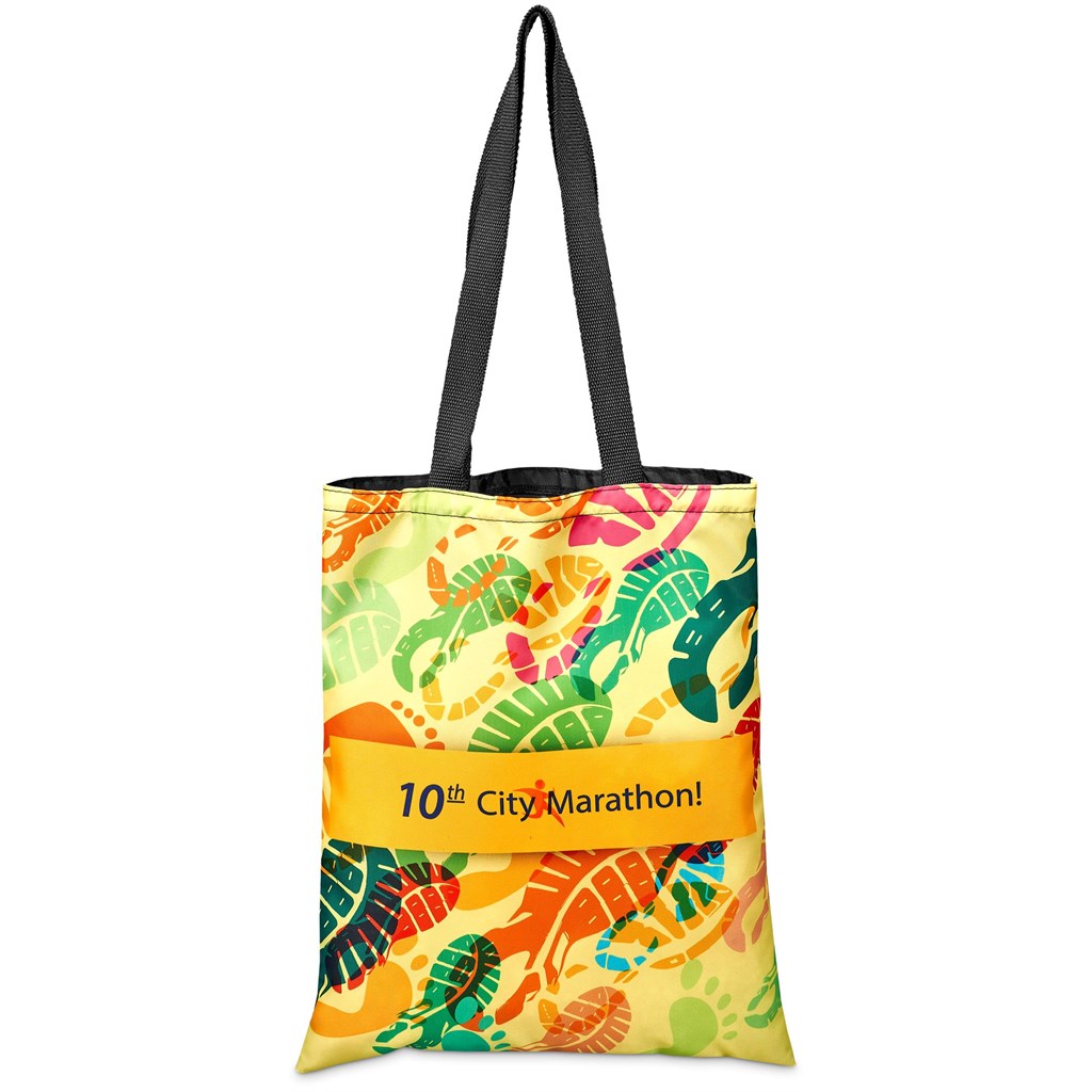Pre-Printed Sample Hoppla Mall Shopper With Front Panel - Image 2