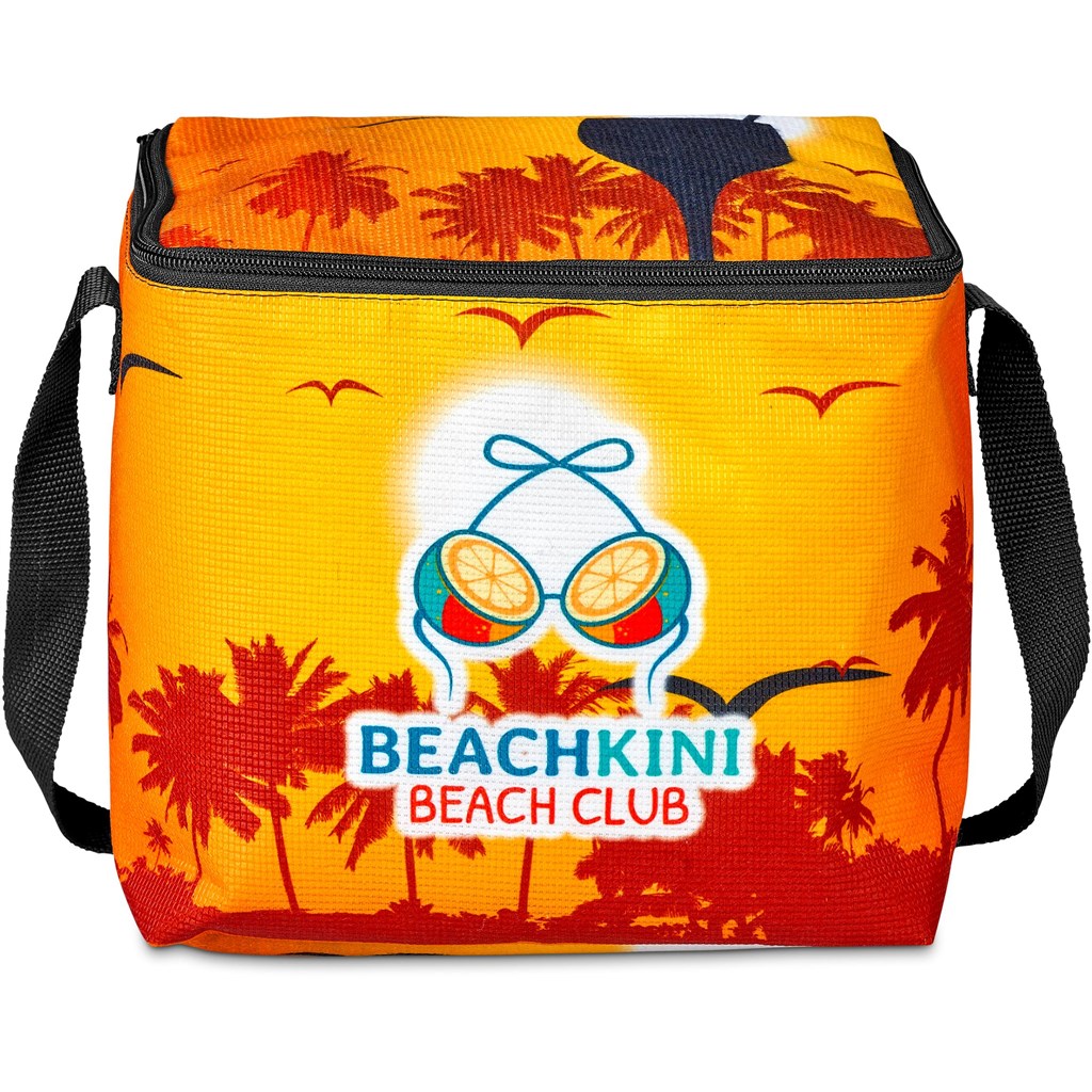 Pre-Production Sample Hoppla Quebec Recycled PET Stitch-Bond 12 Can Cooler - Image 2