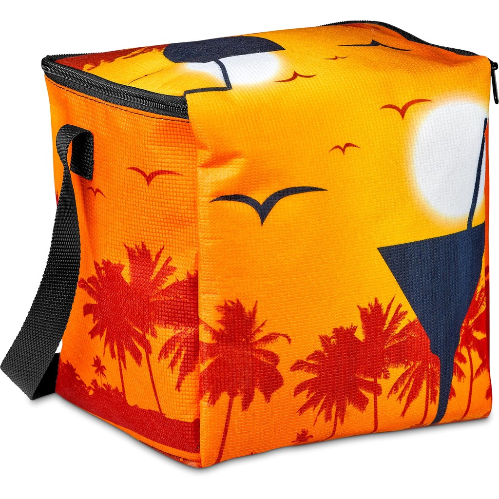 Pre-Production Sample Hoppla Quebec Recycled PET Stitch-Bond 12 Can Cooler - Image 3