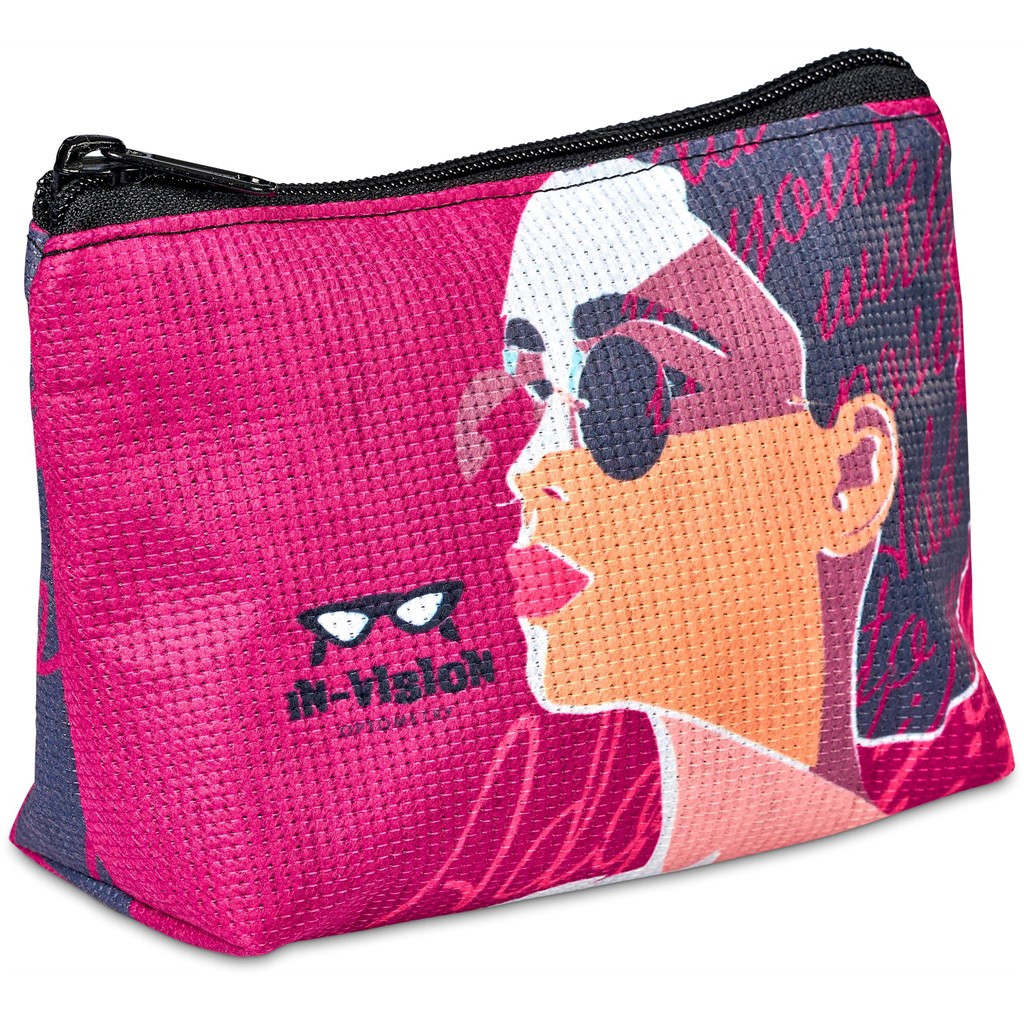 Pre-Production Sample Hoppla Recycled PET Stitch-Bond Mini Toiletry Bag - Image 5
