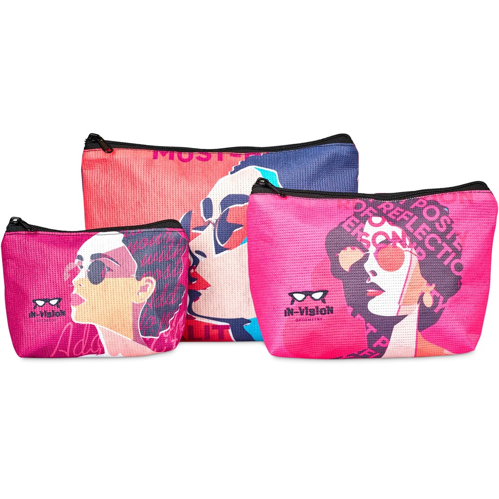 Pre-Production Sample Hoppla Recycled PET Stitch-Bond Mini Toiletry Bag - Image 12
