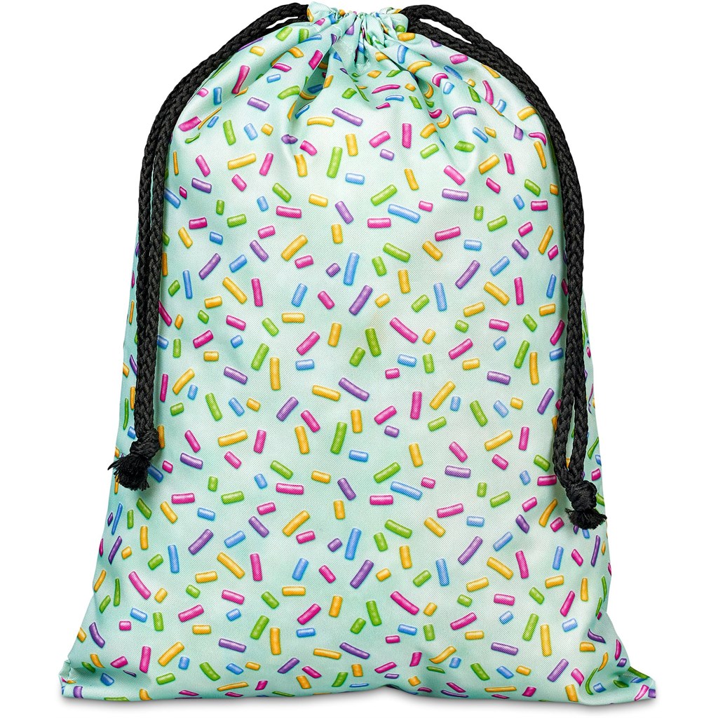 Pre-Production Sample Hoppla Pacific Maxi Polyester Drawstring Pouch - Image 4