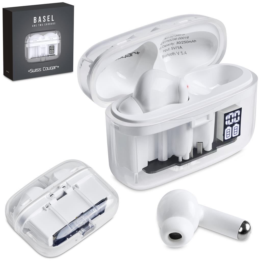 Swiss Cougar Basel Active Noise Cancelling TWS Earbuds - Image 2