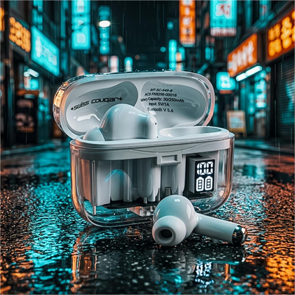 Swiss Cougar Basel Active Noise Cancelling TWS Earbuds - Image 5