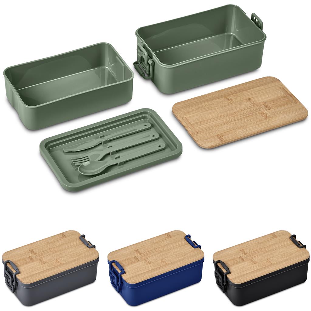 Urban Terrain Lakeside Double Layer Lunch Box & Cutlery Set - Image 5