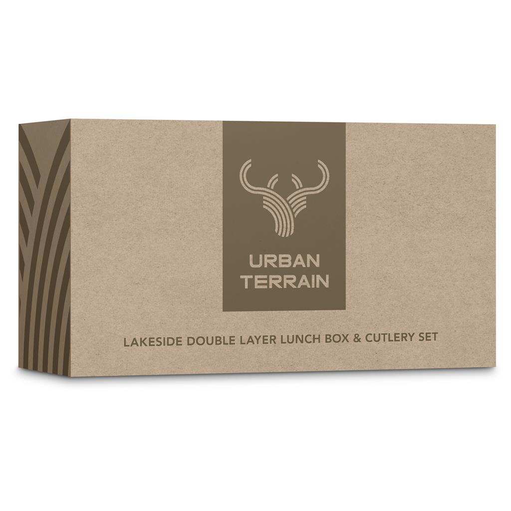 Urban Terrain Lakeside Double Layer Lunch Box & Cutlery Set - Image 2