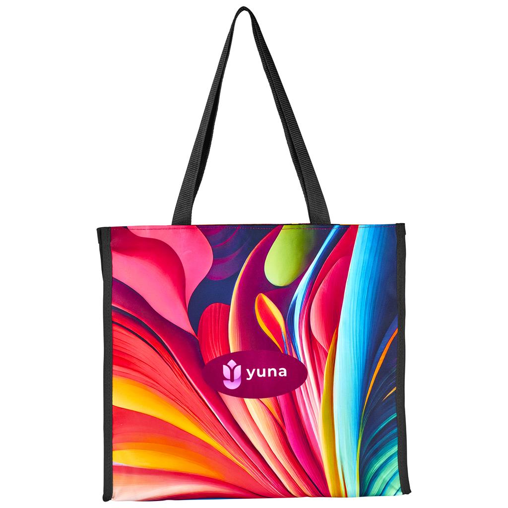 Pre-Printed Sample Hoppla Iceland Large Polyester Tote Cooler Bag - Image 4