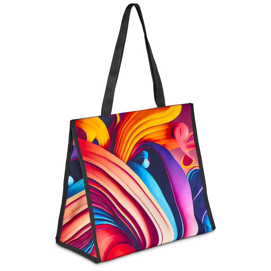 Pre-Printed Sample Hoppla Iceland Large Polyester Tote Cooler Bag - Image 5