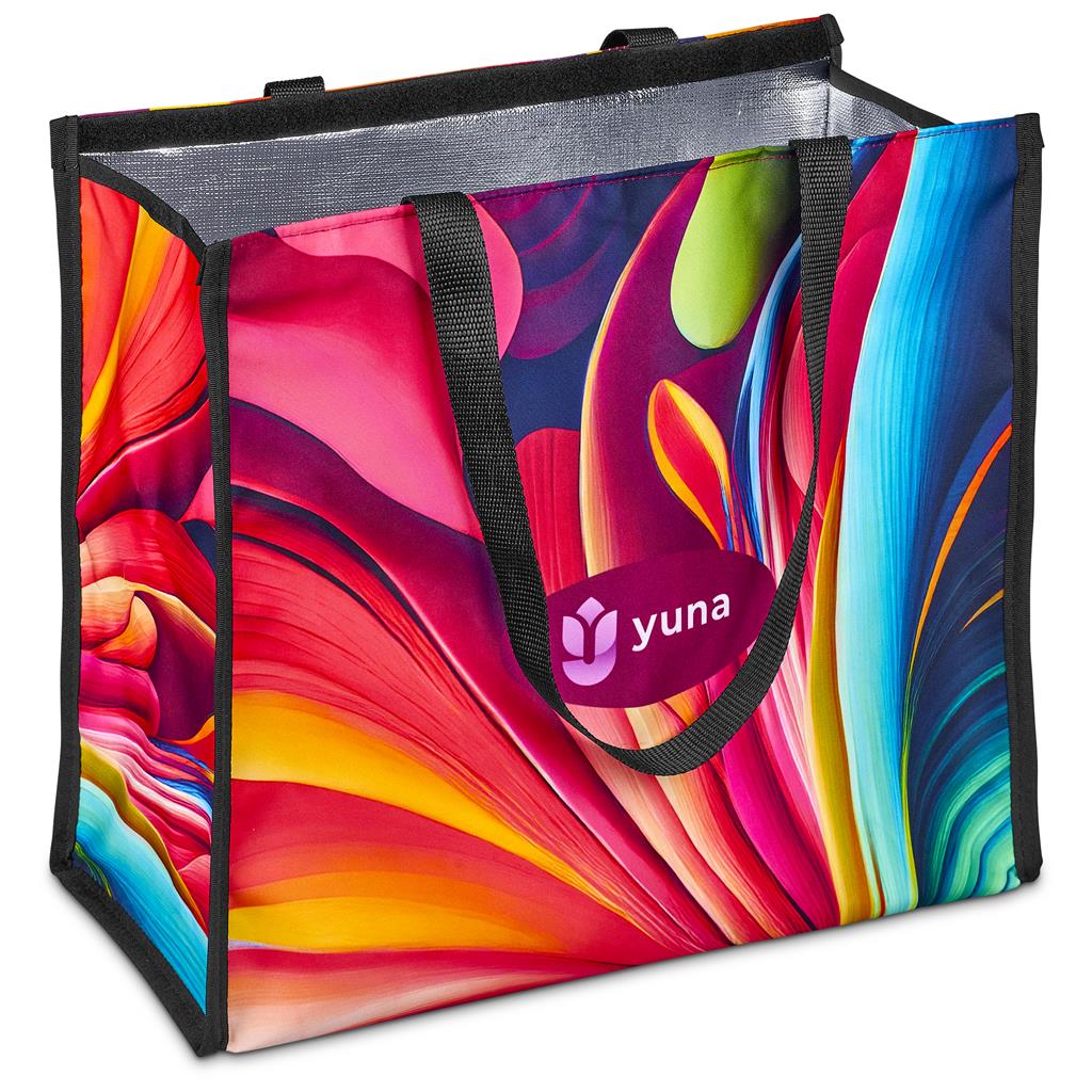 Pre-Printed Sample Hoppla Iceland Large Polyester Tote Cooler Bag - Image 3