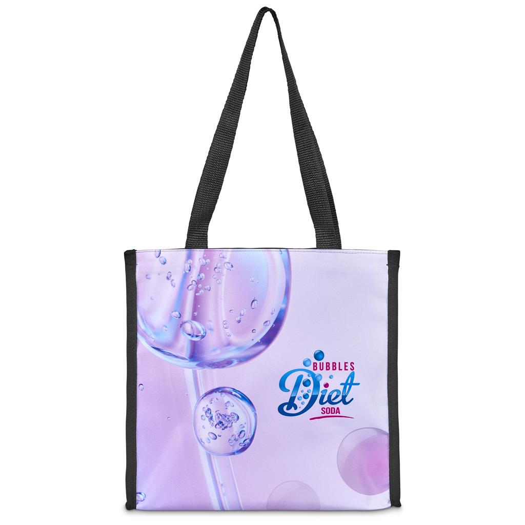 Pre-Printed Sample Hoppla Novaya Small Polyester Tote Cooler Bag - Image 6