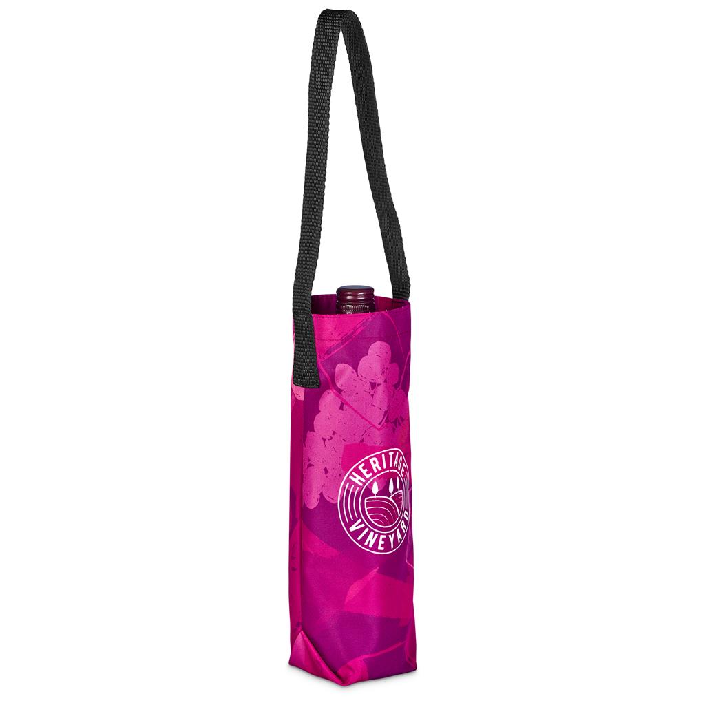 Pre-Production Sample Hoppla Cellaro Polyester Wine Bottle Gift Bag - Image 7