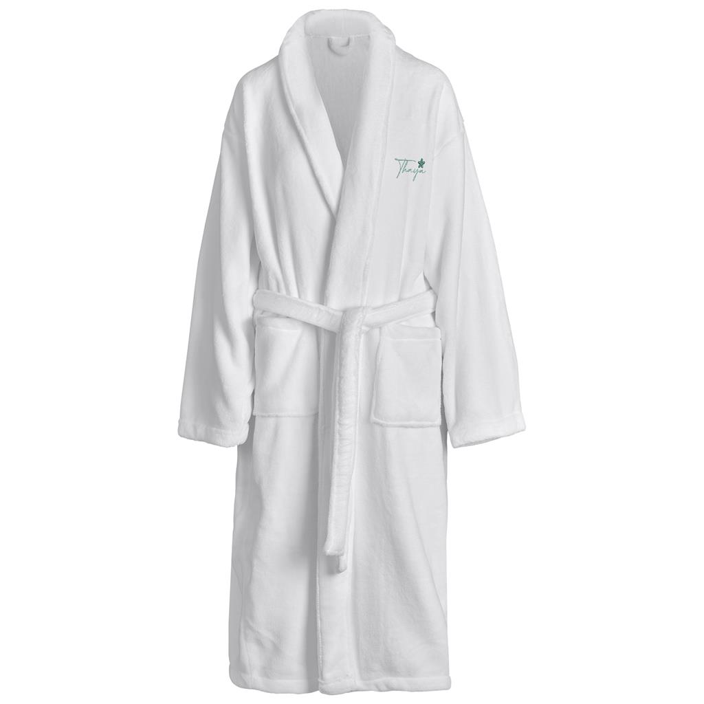 Serendipio Langham Ladies Coral Fleece Bathrobe - Image 6