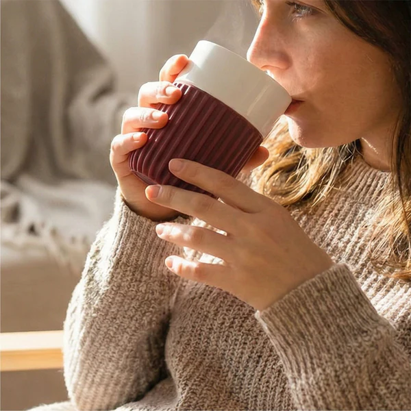 Sengetti Ribbed Coffee Mug - 320ml - Image 2