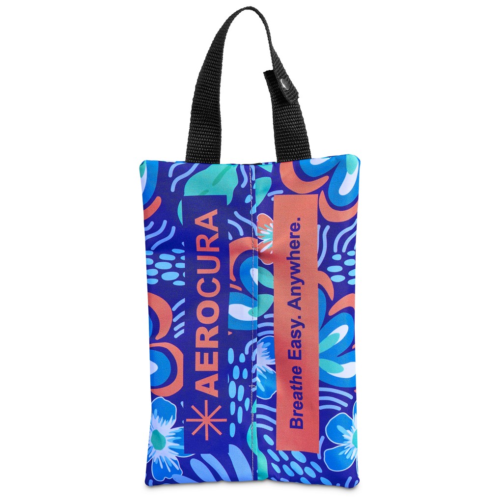 Pre-Production Sample Hoppla Hanki Polyester Travel Tissue Pouch - Image 4