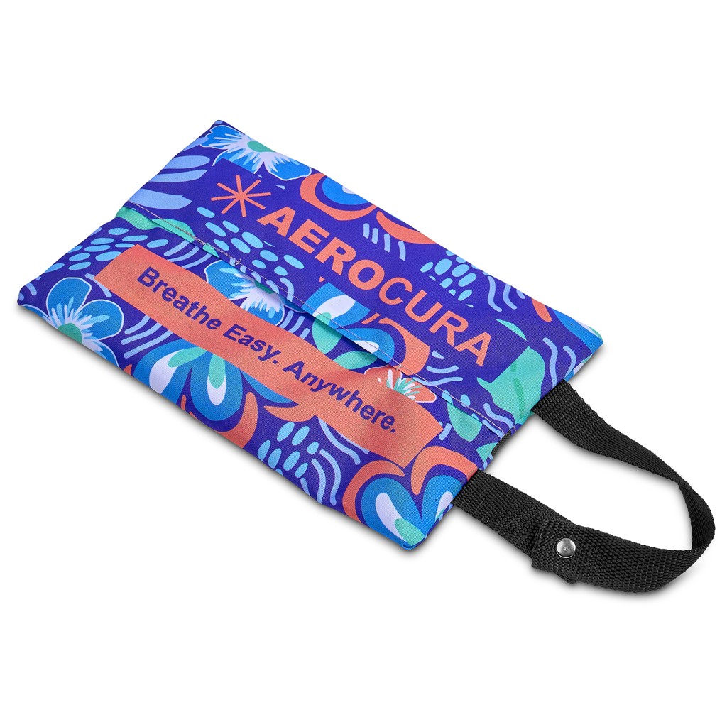 Pre-Production Sample Hoppla Hanki Polyester Travel Tissue Pouch - Image 2